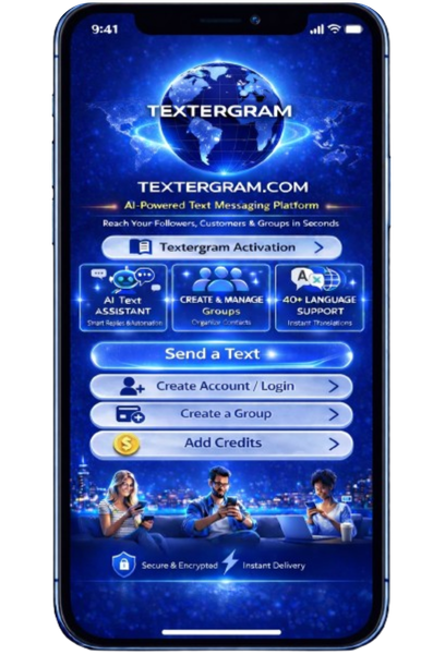 Textergram App Interface